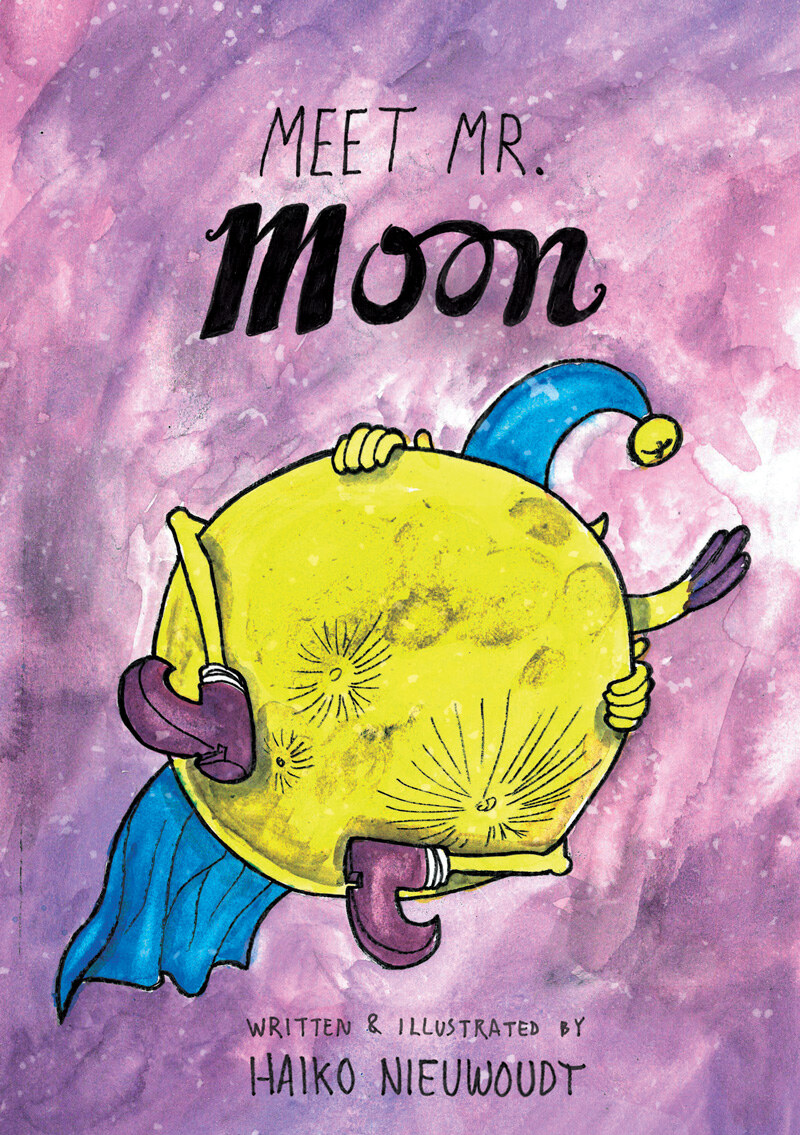 Meet Mr. Moon, a picture book written and illustrated by Haiko Nieuwoudt