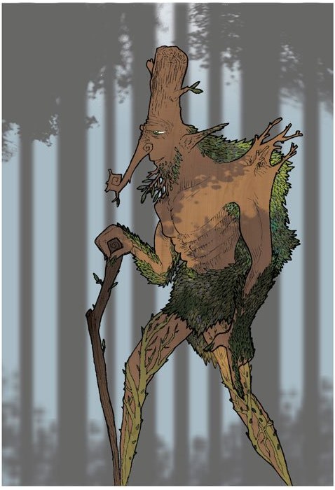 Illustration of an ent