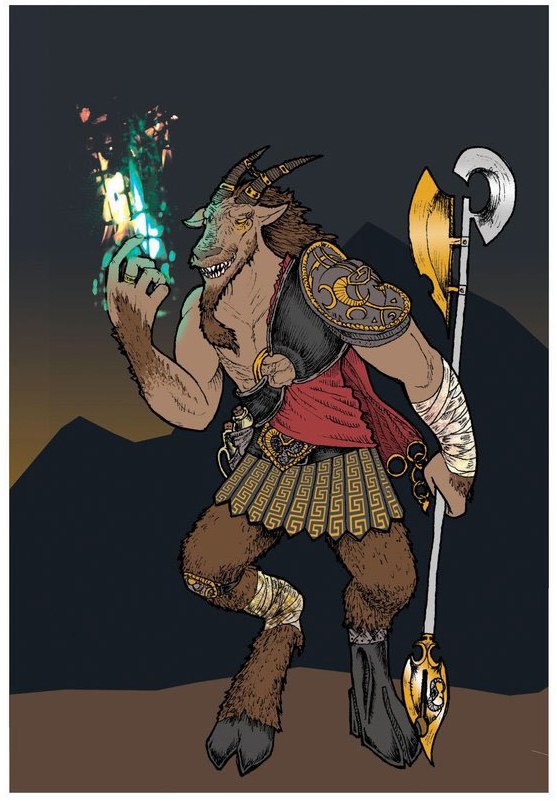 Minotaur character illustration