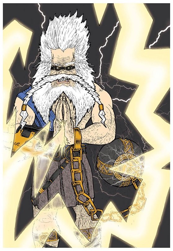 Zeus character illustration