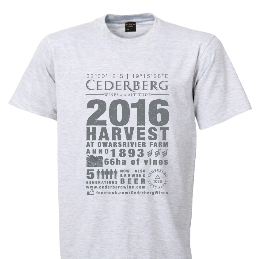 Cederberg 2016 Harvest T-shirt