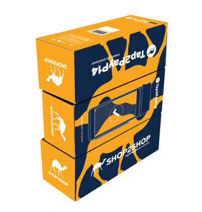 Shop2Shop Tap2Pay device packaging