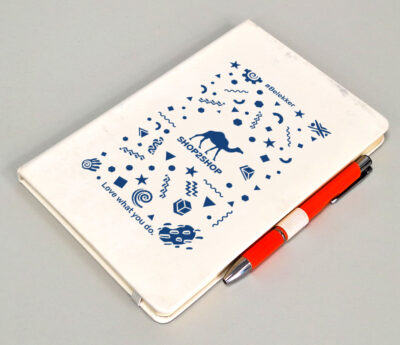 Shop2Shop branded notebook