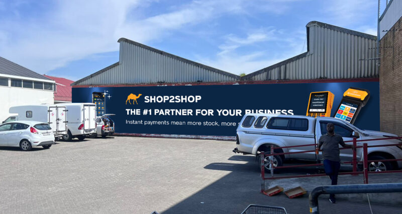 Shop2Shop large-format wall signage
