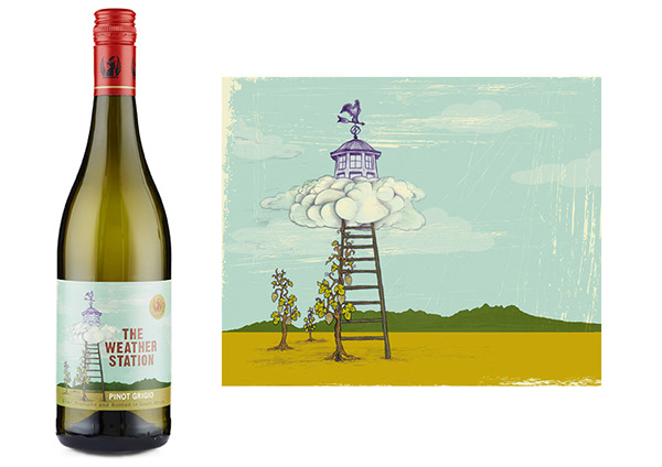 The Weather Station label illustration