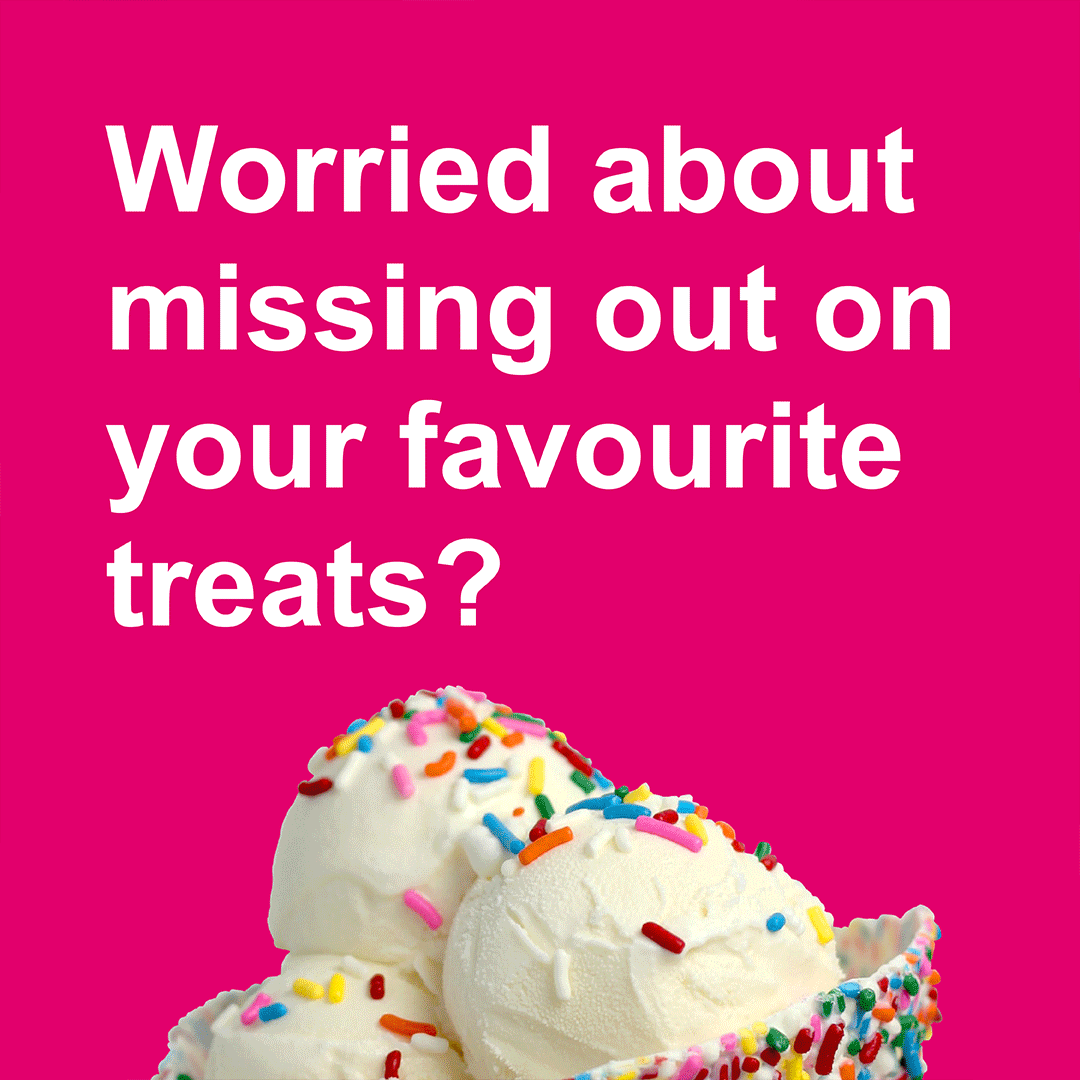 Marie Stopes, favourite treats animated ad