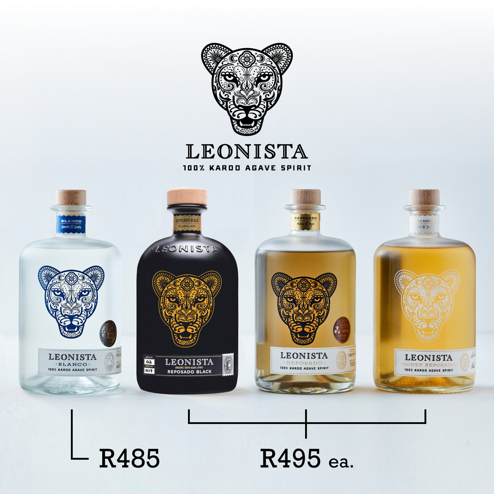 Leonista, full range with pricing