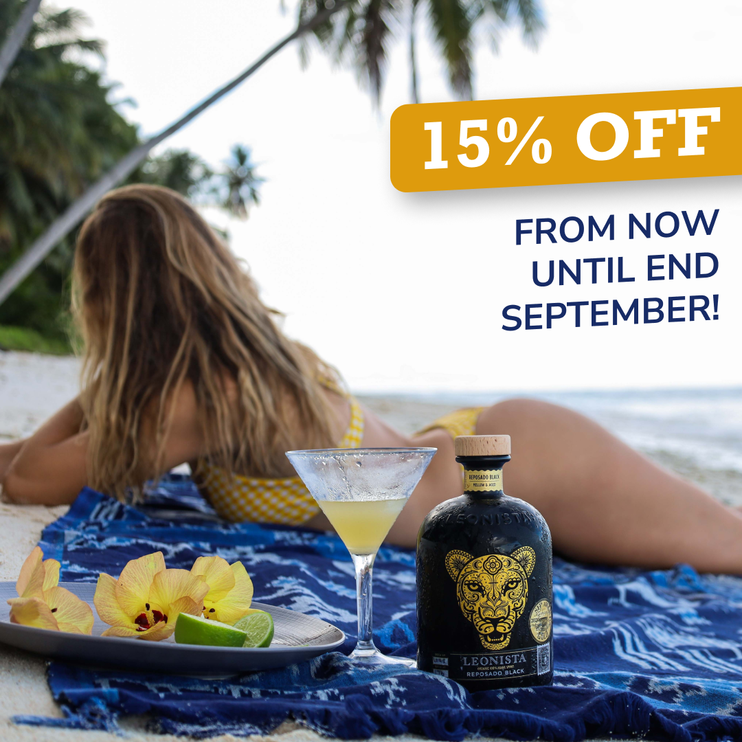 Leonista Reposado Black, beach promo ad