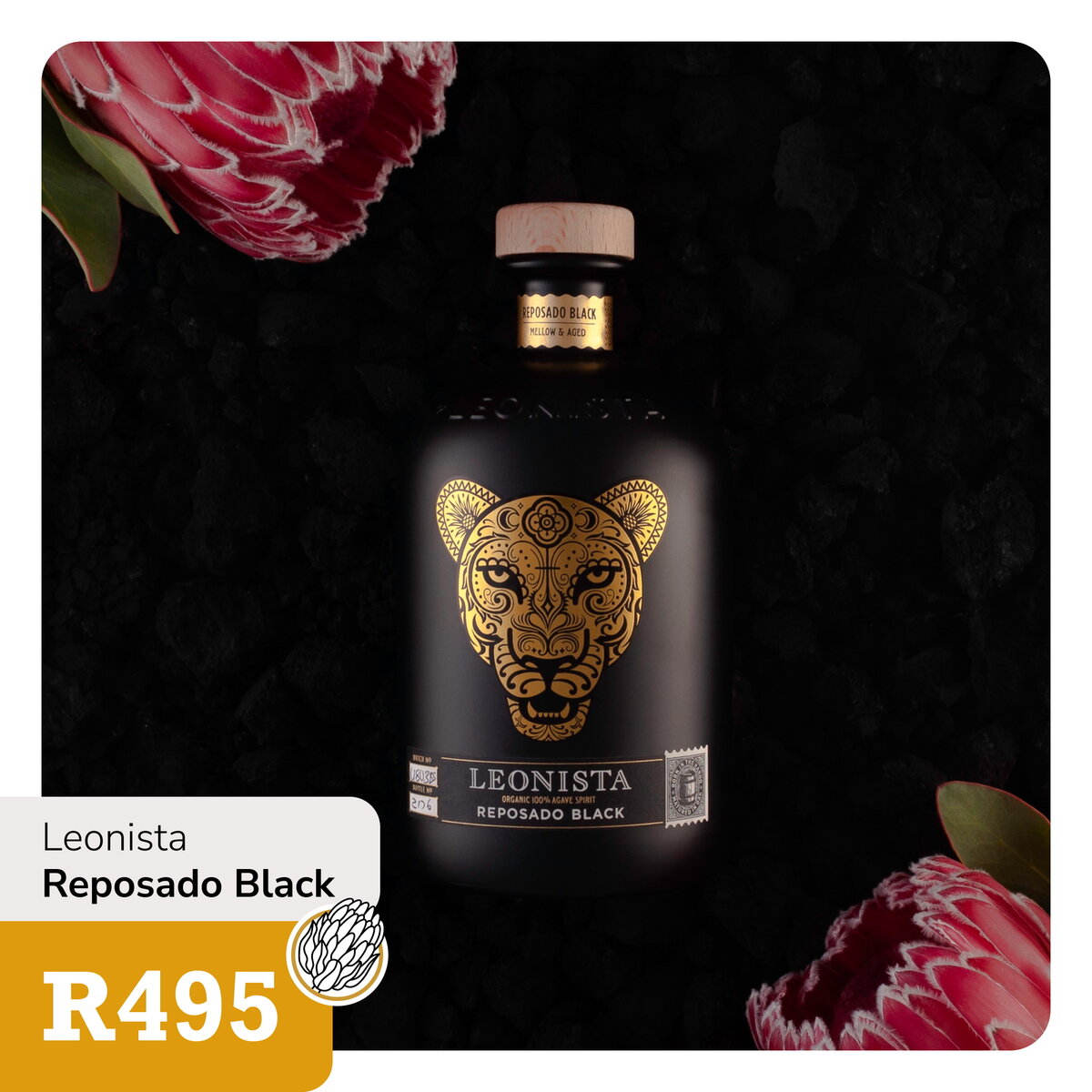 Leonista Reposado Black, product ad