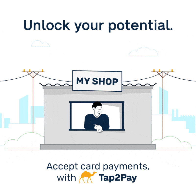 Shop2Shop, Tap2Pay unlock your potential animation